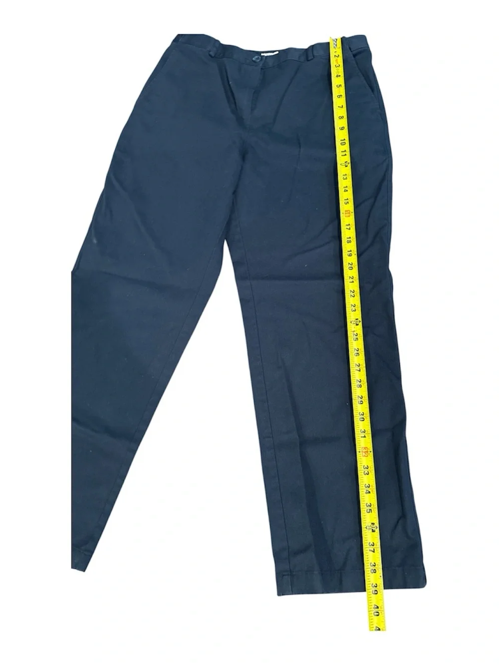 💙 LL Bean Women’s Classic Fit Navy Cotton Pants- Size 14- 100% cotton
